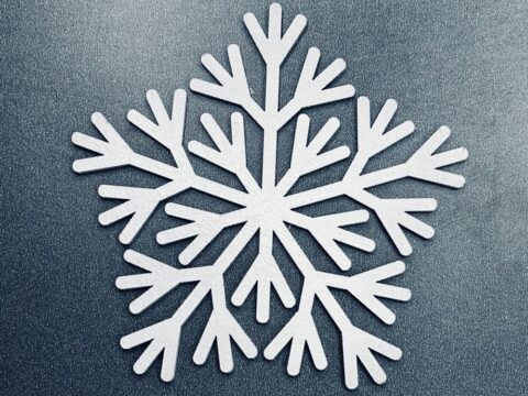 Laser Cut Winter Snowflake SVG File