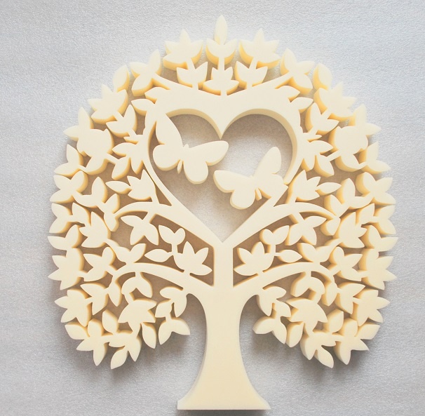 Laser Cut Love Tree With Butterflies Free Vector - ARABIC CNC