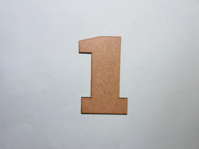 Laser Cut Wood Number 1 Cutout Number One Shape Free Vector