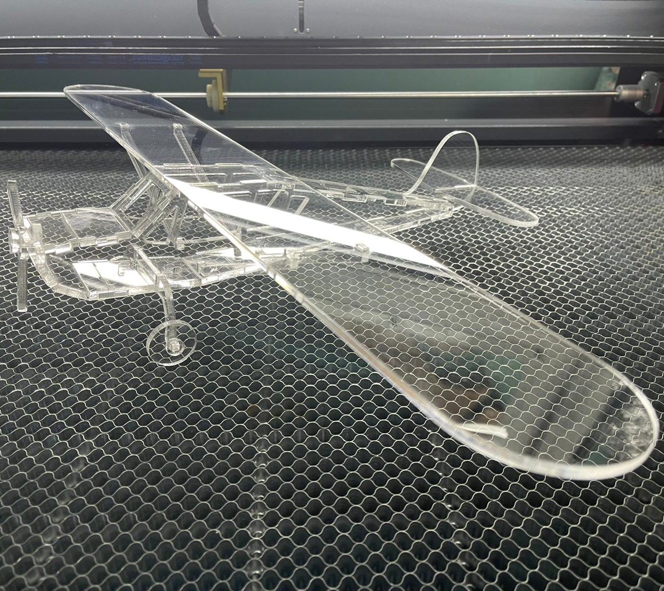 Laser Cut Light Aircraft Acrylic 3D Puzzle DXF File - ARABIC CNC