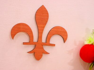 Laser Cut Fleur De Lis Wood Cutout Free Vector