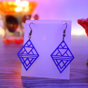 Laser Cut New Acrylic Geometric Earrings DXF File