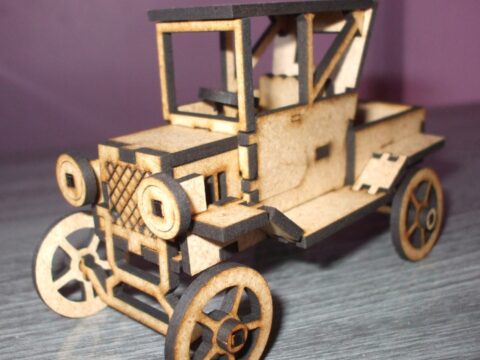 Laser Cut 1931 Ford Model A 3D Puzzle DXF File