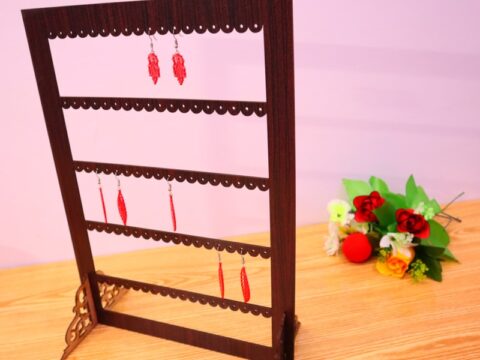 Laser Cut Earring Stand Mdf 3mm DXF File