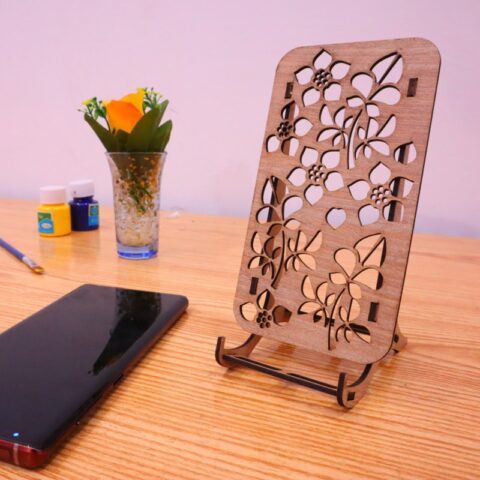 Laser Cut Mobile Phone Stand MDF 3mm DXF File