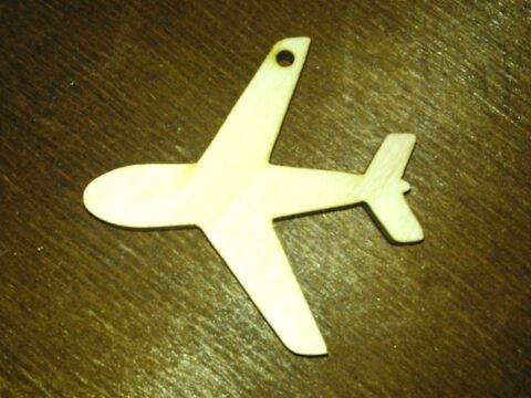 Laser Cut Airplane Plywood Free Vector
