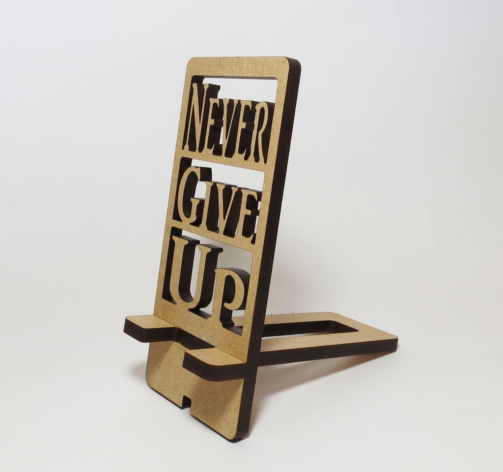 Laser Cut Mobile Stand Mdf 6mm Dxf File - Arabic Cnc