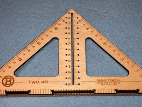 Laser Cut Triangle Ruler Square 45/90 Degrees Free Vector