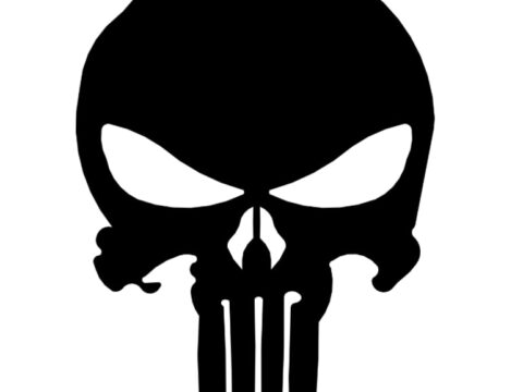 Laser Cut Punisher Logo DXF File