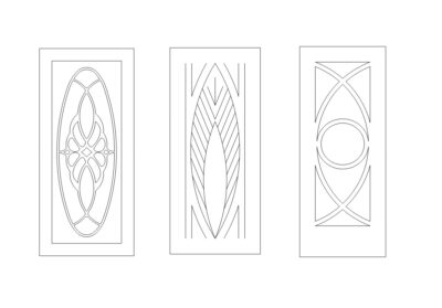 Elegant Door Designs DXF File