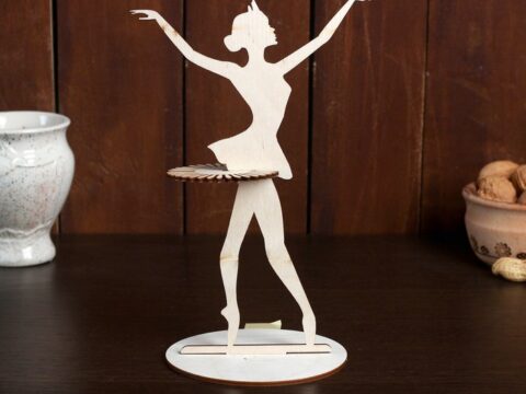 Laser Cut Dancing Girl Napkin Holder PDF File