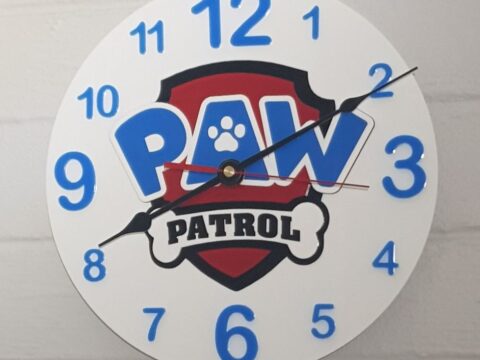 Laser Cut Paw Patrol Wall Clock Free Vector