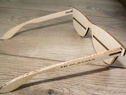 Laser Cut Wooden Glasses 4mm DXF File