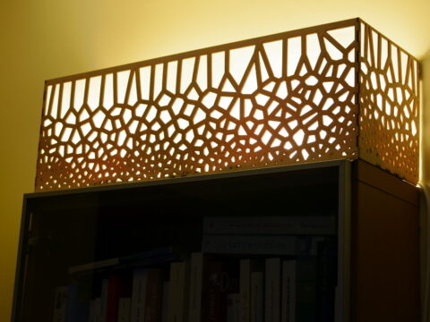 Laser Cut Voronoi Lamp SVG File