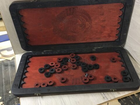 Laser Cut Wooden Backgammon Set Free Vector