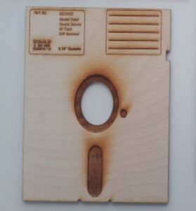 Laser Cut 5.25 Inch Floppy Disk Coasters SVG File