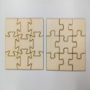 Laser Cut Jigsaw Puzzle Patterns DXF File