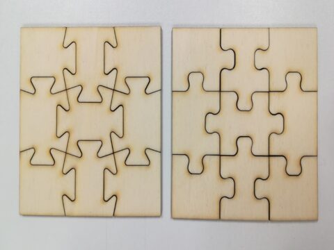 Laser Cut Jigsaw Puzzle Patterns DXF File