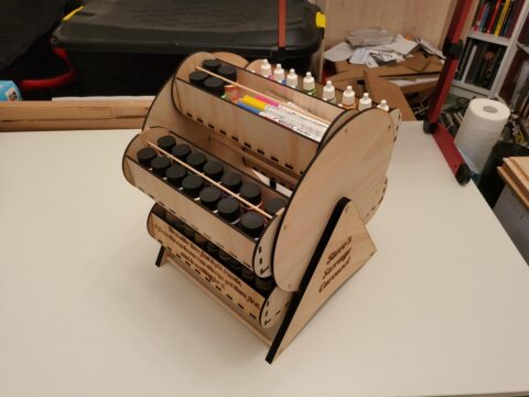 Laser Cut Storage Carousel DXF File