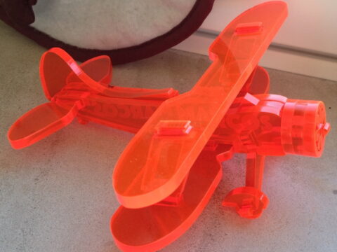 Laser Cut Waco UPF-7 Biplane 3D Puzzle Acrylic Free Vector