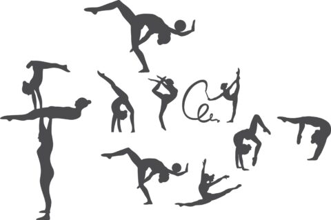 Laser Engraving Gymnastic Vectors Free Vector