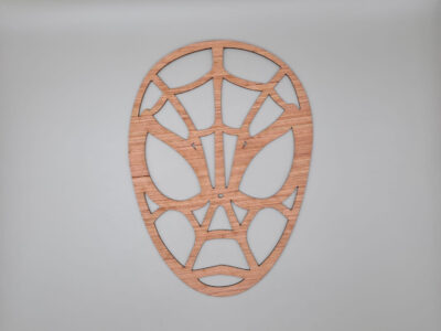 Laser Cut Spider Man Mask Halloween Decor Free Vector