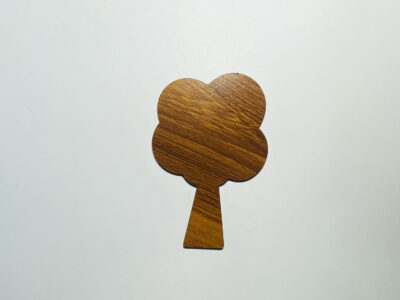 Laser Cut Apple Tree Wood Shape For Craft Free Vector