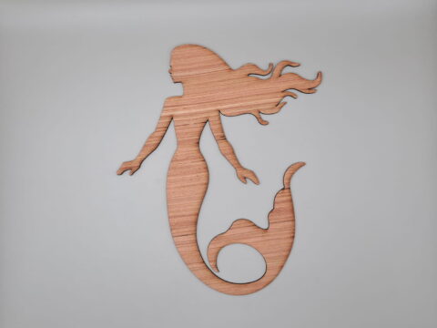 Laser Cut Mermaid Unfinished Wood Cutout Shape Free Vector