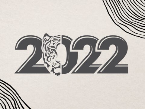 Laser Cut Engrave Year Of The Tiger 2022 Free Vector