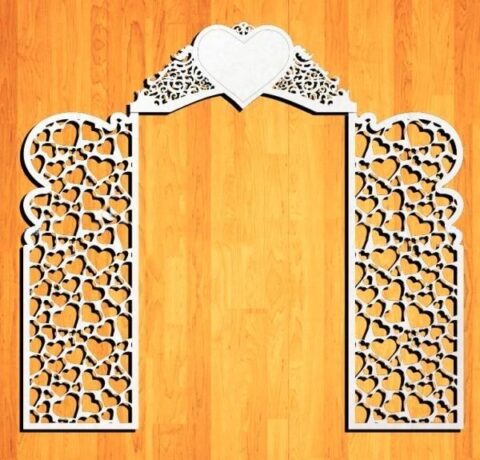 Laser Cut Decor Wedding Screen Free Vector