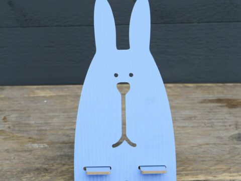 Laser Cut Wooden Rabbit Mobile Phone Stand SVG File