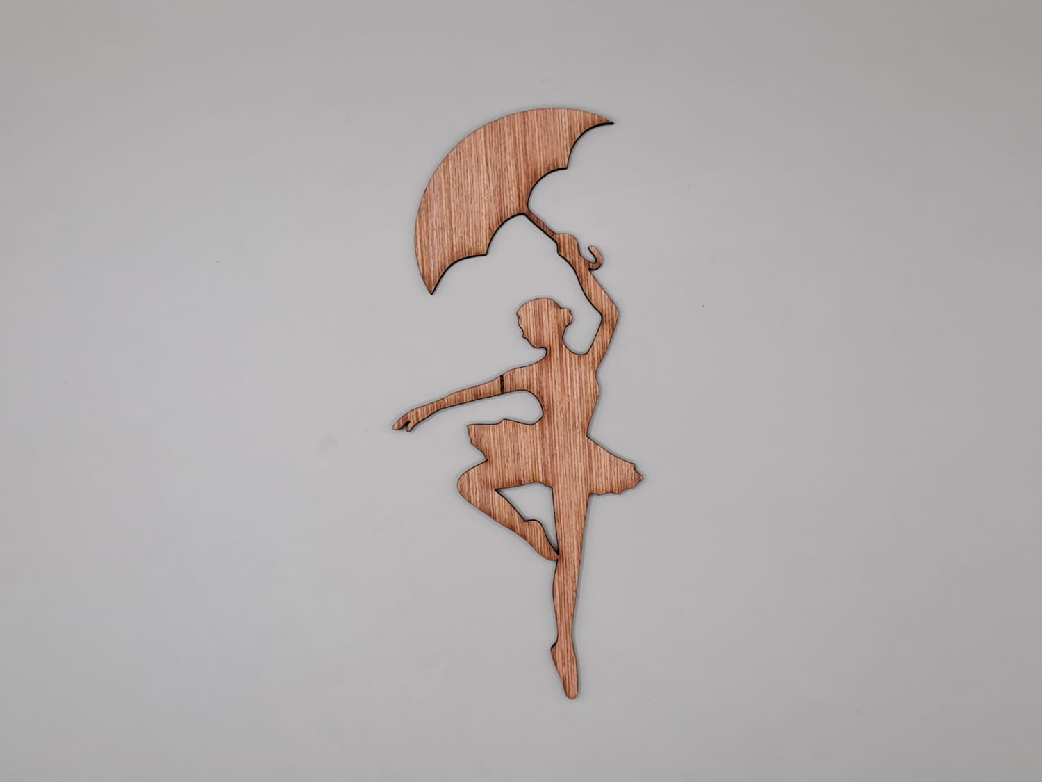 Laser Cut Dancing Girl Shape Unfinished Wood Cut Out Craft Free Vector