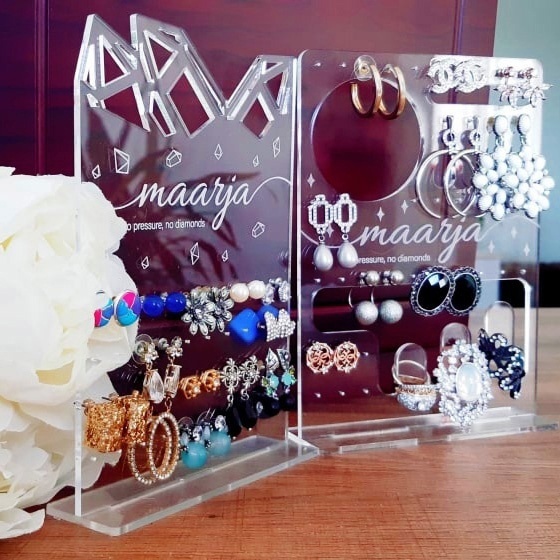 Laser Cut Acrylic Jewelry Display Stand Free Vector - ARABIC CNC
