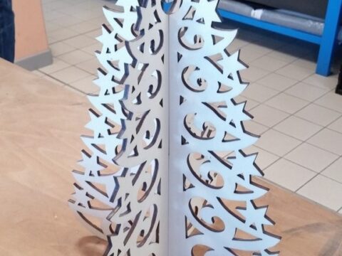 Laser Cut Christmas Tree 5mm DXF File