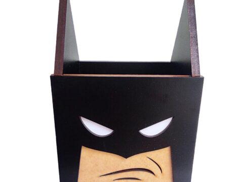 Laser Cut Batman Pen Holder Superhero Gift Free Vector