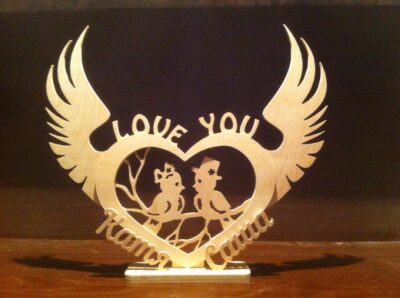 Laser Cut Valentine’s Day Table Decor DXF File