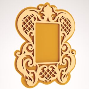 Decorative Mirror Frame DXF File