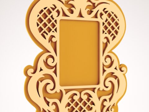 Decorative Mirror Frame DXF File