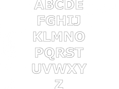 Alphabet gimp dxf File