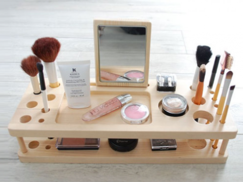 Makeup organizer Laser Cut Free Vector