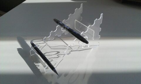 Penholder 3mm Plexi dxf File