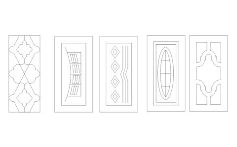 Doors Vectors DXF File