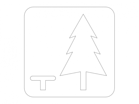 Rest Area Road Sign dxf File