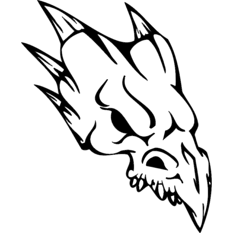 Skull 018 dxf File