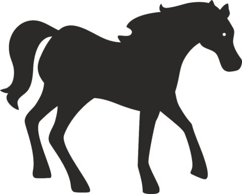 Horse Silhouette dxf File