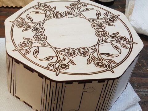 Octagon Box Laser Cutting Plans PDF File