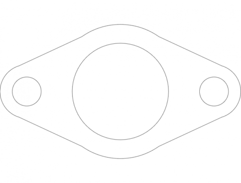 Tube flange dxf File