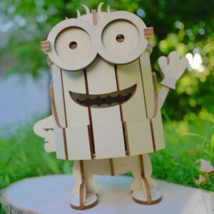 Minions Laser Cut 3D Puzzle DXF File