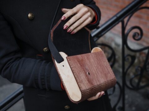 Laser Cut Ladies Wooden Clutch Bag 4mm Free Vector