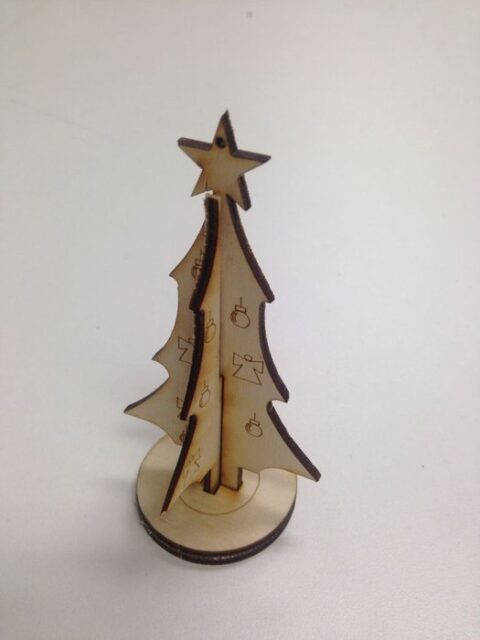 Laser Cut Christmas Ornament PDF File